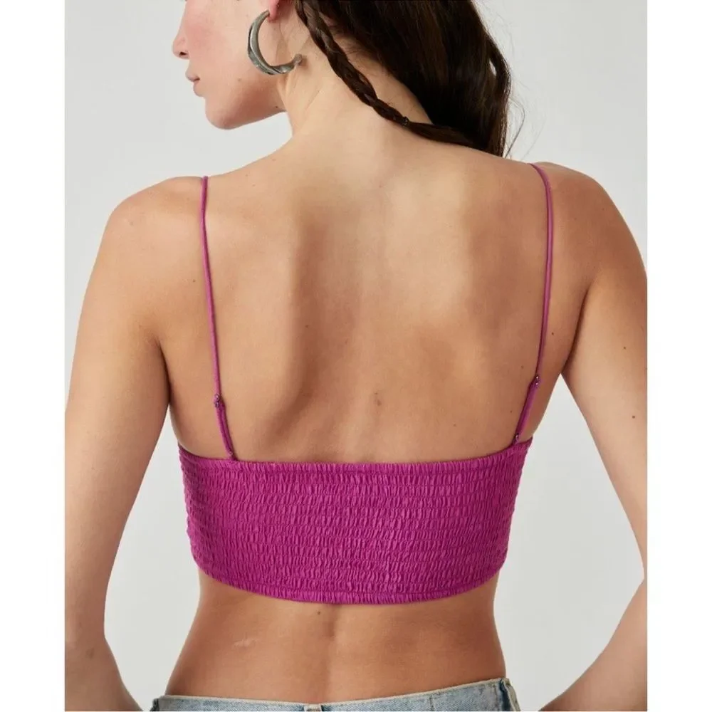 FREE PEOPLE FP One Lyra Bralette / Dahlia Mauve - Picture 3 of 6